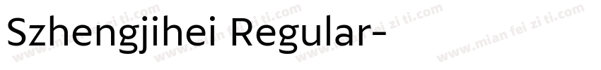 Szhengjihei Regular字体转换